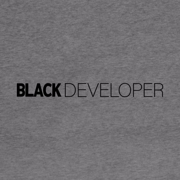 Black Developer T-Shirt | Gift for Programmer | Programming | Code | Geek | Software Developer Gifts | Black History Month | Modern Black Artists | Black Power | Black Lives Matter | Black Excellence | Juneteenth by shauniejdesigns